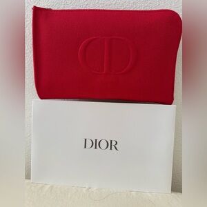 CHRISTIAN DIOR Beauty CD Logo Pouch New With Box